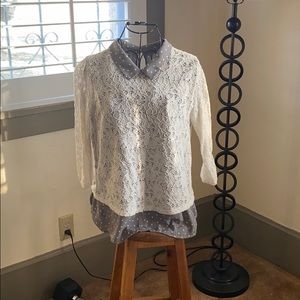 Bundle of 3: 2 blouses and 1 cardigan